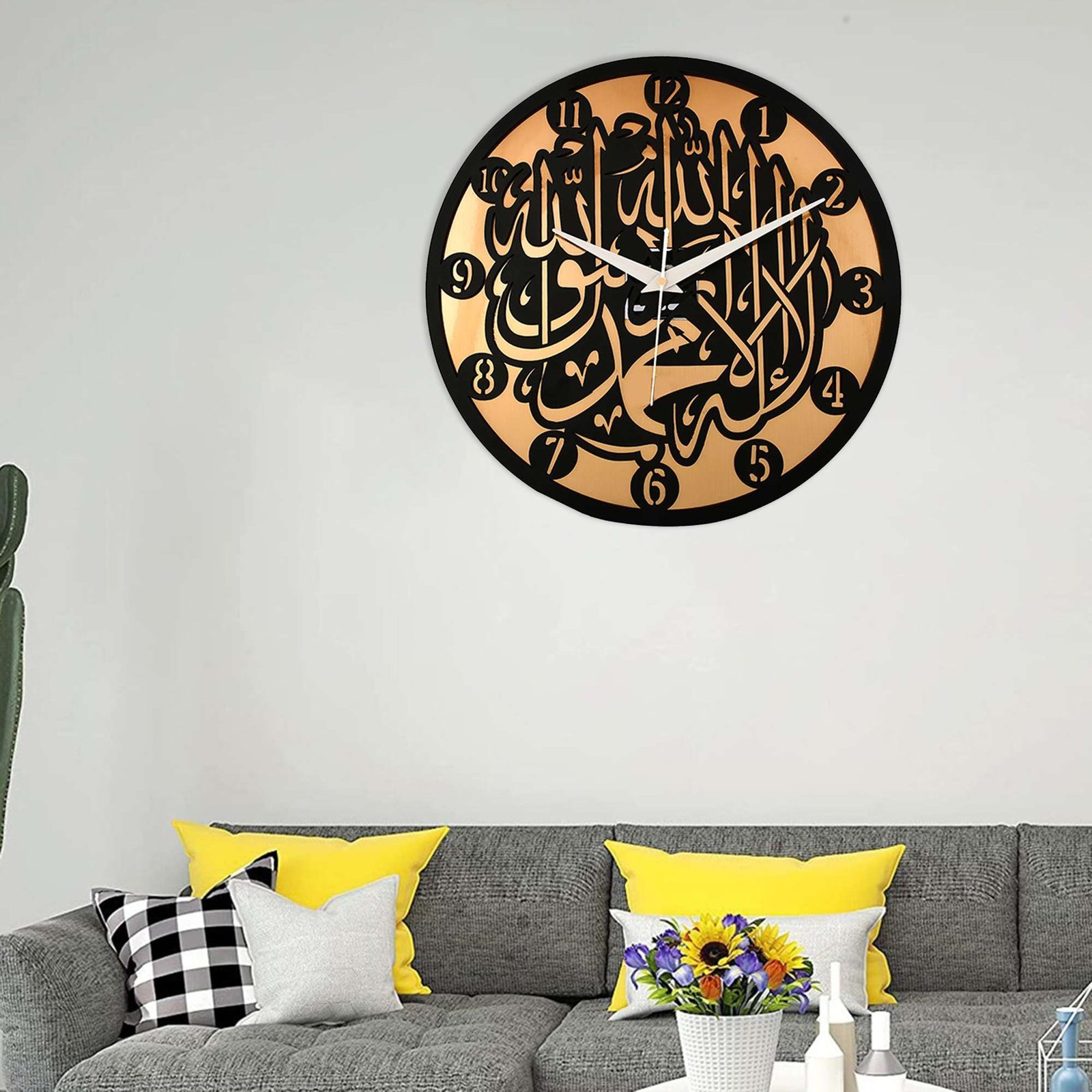 Wooden Silent Non-Ticking Wall Clock for Home Stylish Latest Designer Wall Clock for Home Living Room Bedroom Office Hall